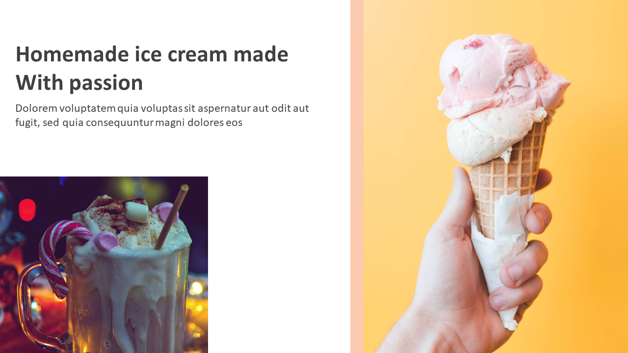 Fascinating Ice Cream Template Download Slide Presentation